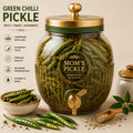 Homemade Green Chilli Pickle by Mom's Pickle